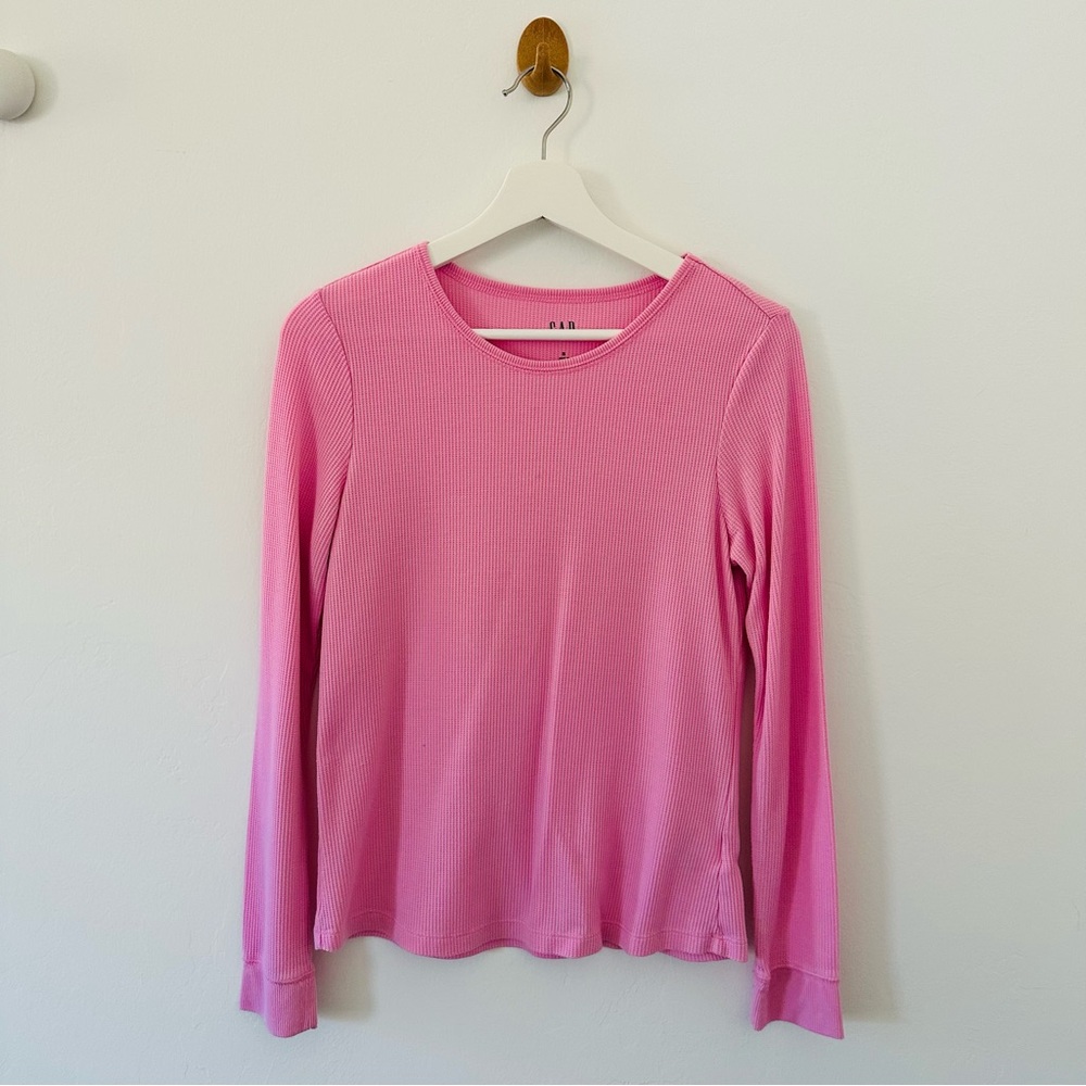 GAP Vibrant Pink Long Sleeve Tee